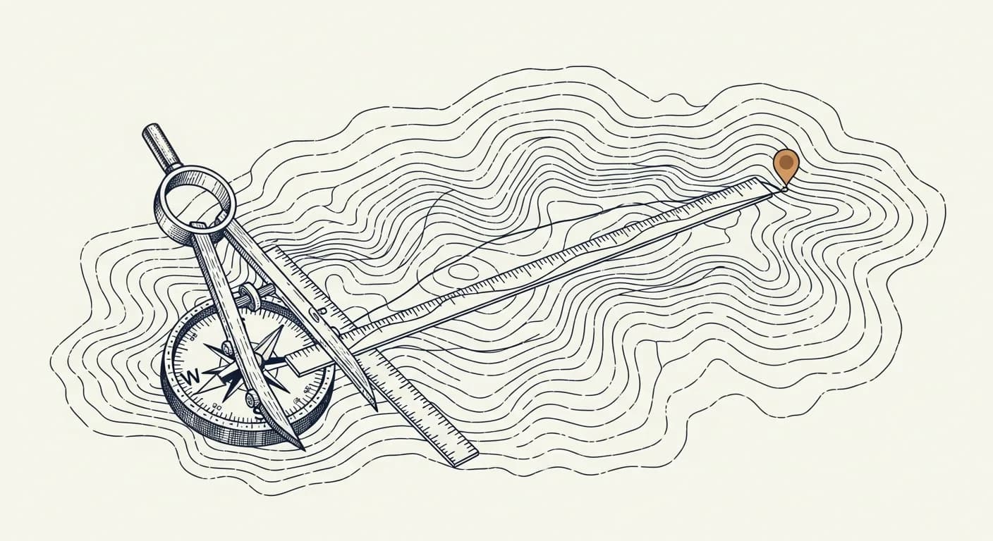 AI strategy & advisory, editorial illustration