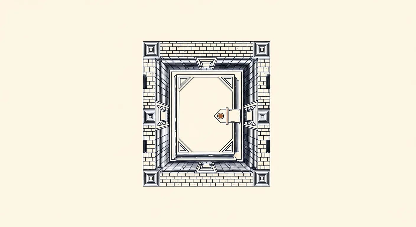 Application security, editorial illustration