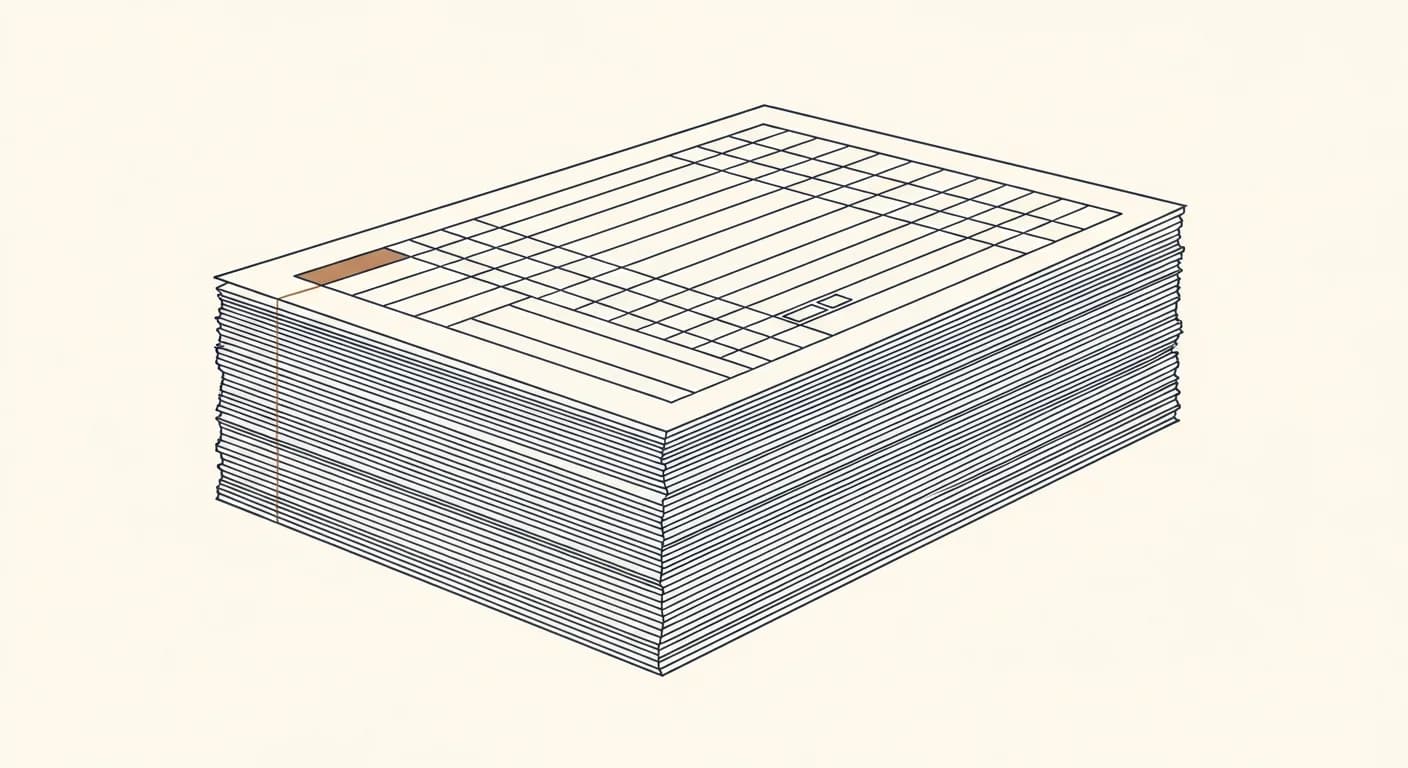 Document understanding, editorial illustration