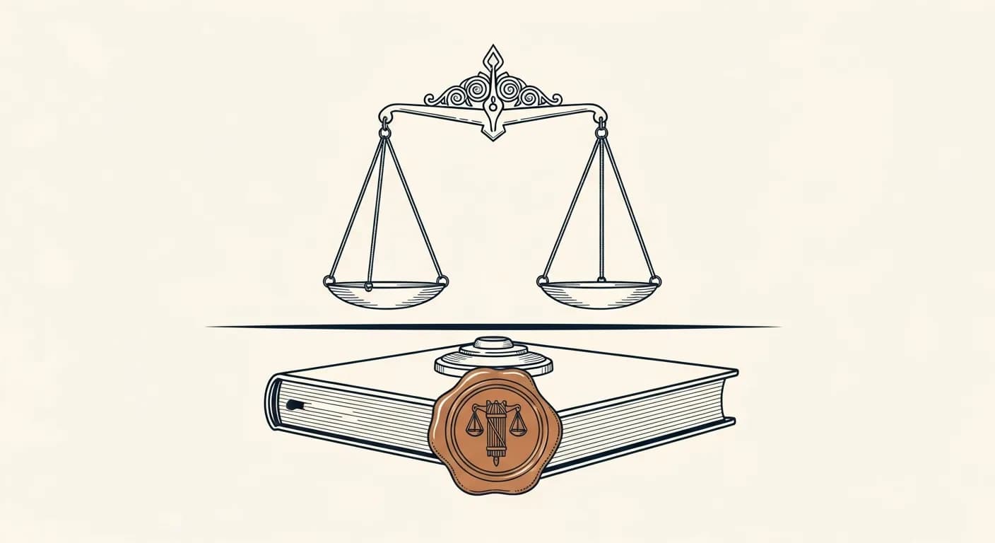 AI governance & compliance, editorial illustration