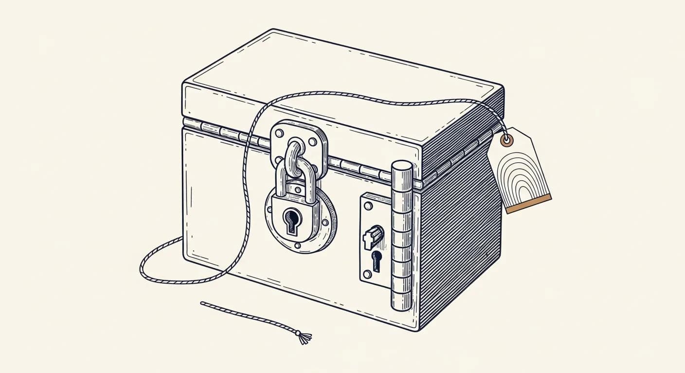 ISO 27001 certification, editorial illustration