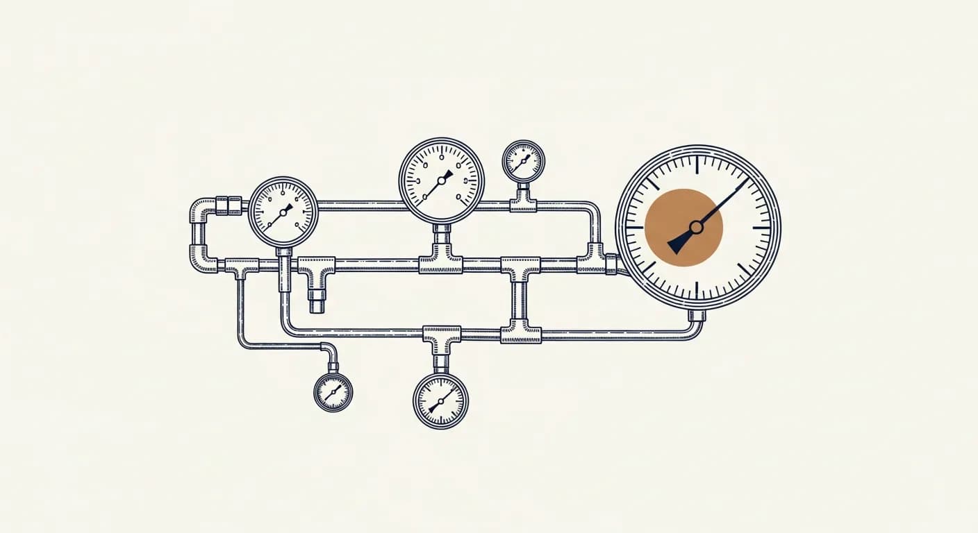 MLOps & evaluation, editorial illustration