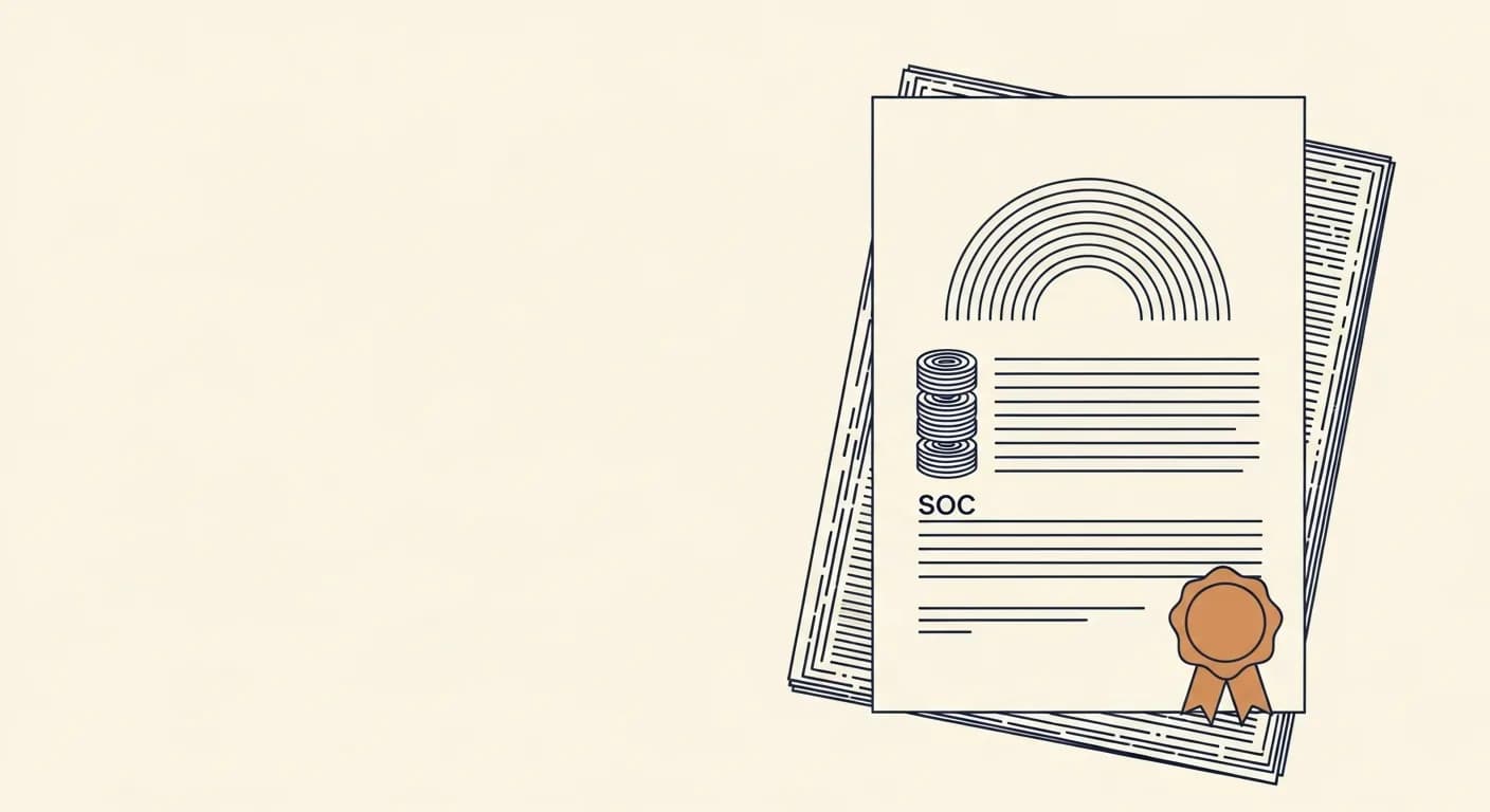 SOC 2 audit & attestation, editorial illustration