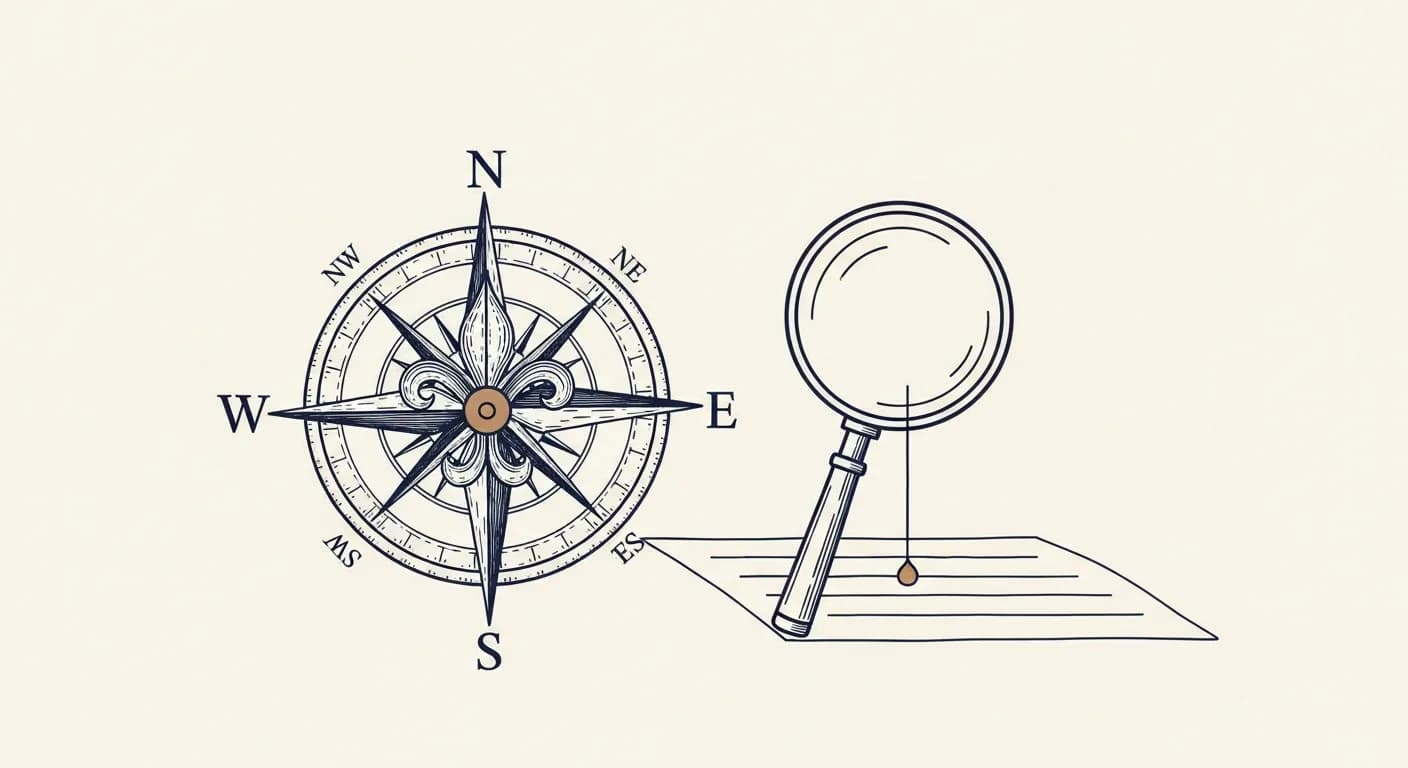 Threat hunting, editorial illustration
